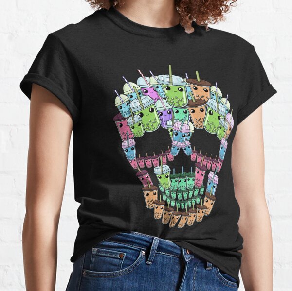 Item preview, Bubble Tea Skull Shirt Men Boba Tea Gift Women Bubble Tea designed and sold by DSWShirts.