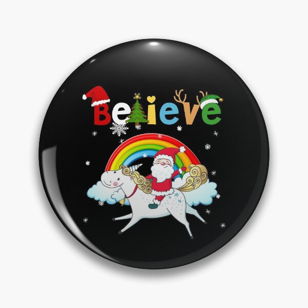 Item preview, Believe Christmas Santa Unicorn designed and sold by Nrlifecreations.
