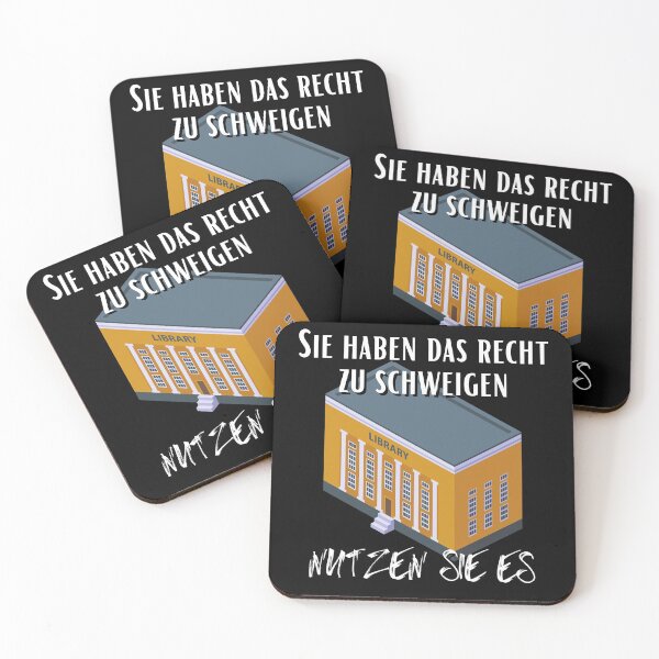 Item preview, Library Sie haben das Recht zu schweigen nutzen designed and sold by Two Left Hands Design.