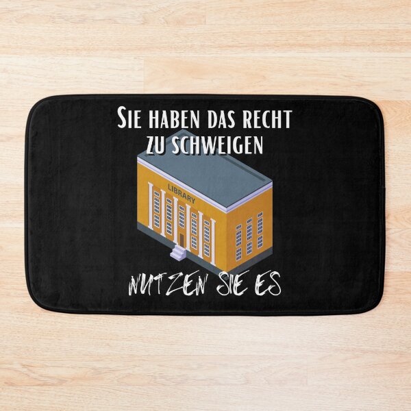 Item preview, Library Sie haben das Recht zu schweigen nutzen designed and sold by Two Left Hands Design.