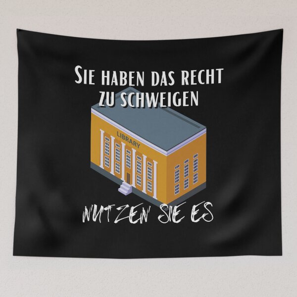 Item preview, Library Sie haben das Recht zu schweigen nutzen designed and sold by Two Left Hands Design.
