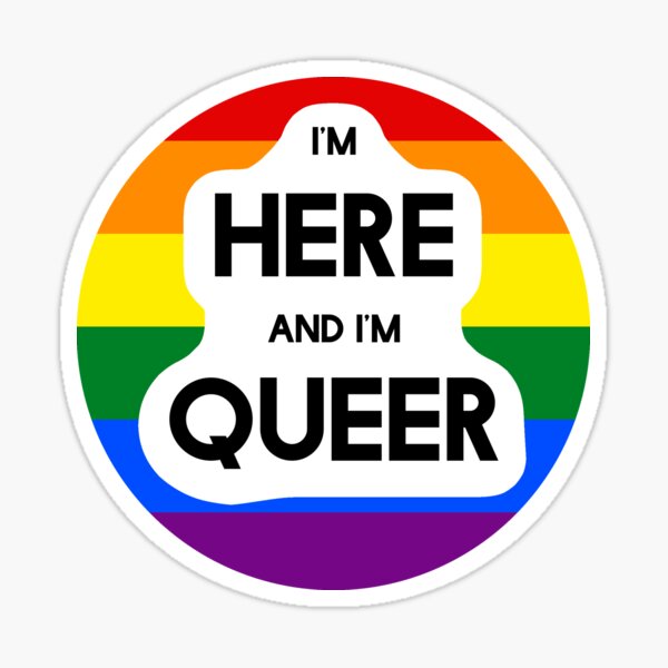 Here and Queer Sticker