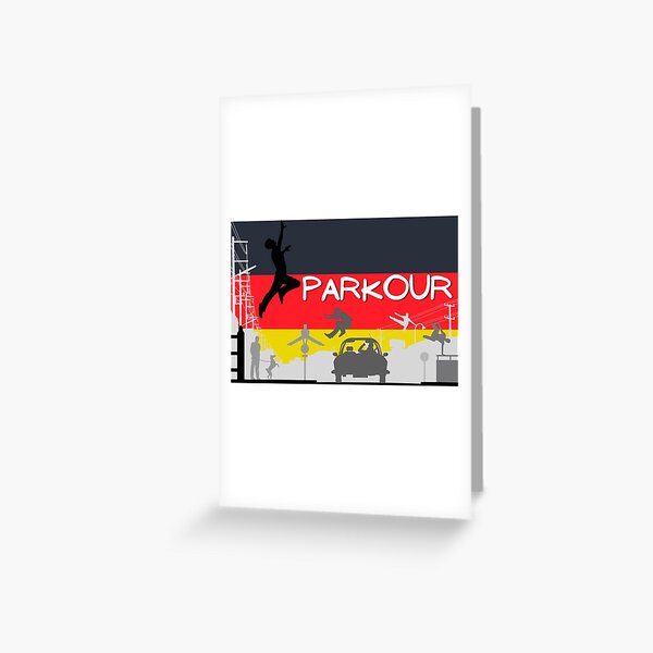 Parkour in the city near me  Greeting Card for Sale by ds-4