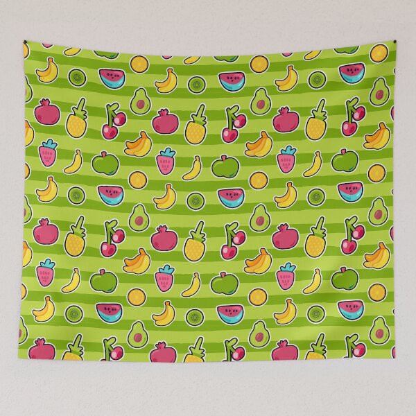Item preview, Cute Fruits Seamless Patterns  designed and sold by labatchino10.