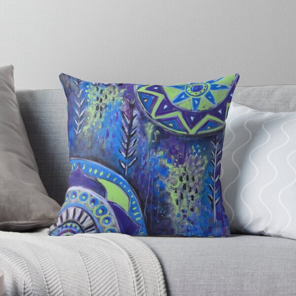 Abstract Mandalas II Throw Pillow