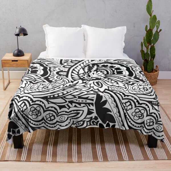 Item preview,  depicting leaves in black and white designed and sold by 42youbest.