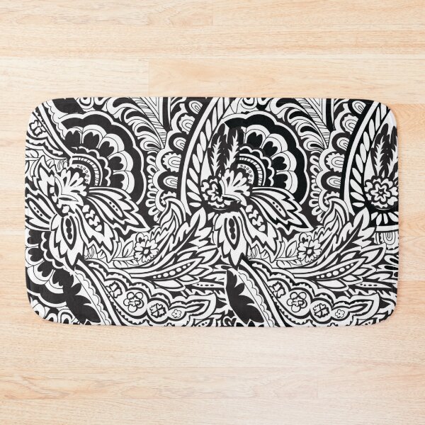 Item preview,  depicting leaves in black and white designed and sold by 42youbest.