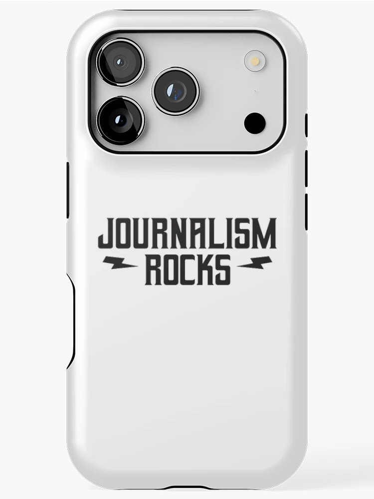 Thumbnail 1 of 4, iPhone Case, Journalism Rocks designed and sold by teesaurus.