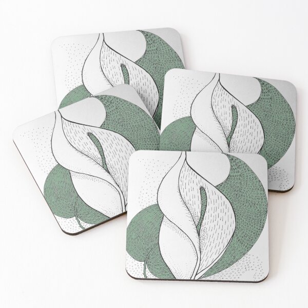 Item preview, Leaf and Lily (with color) designed and sold by MarjorieB.