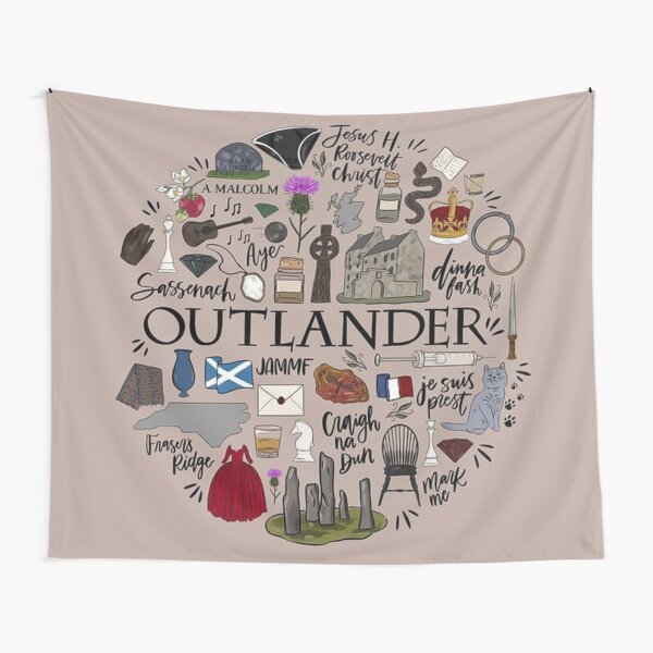Outlander in Typography Tapestry