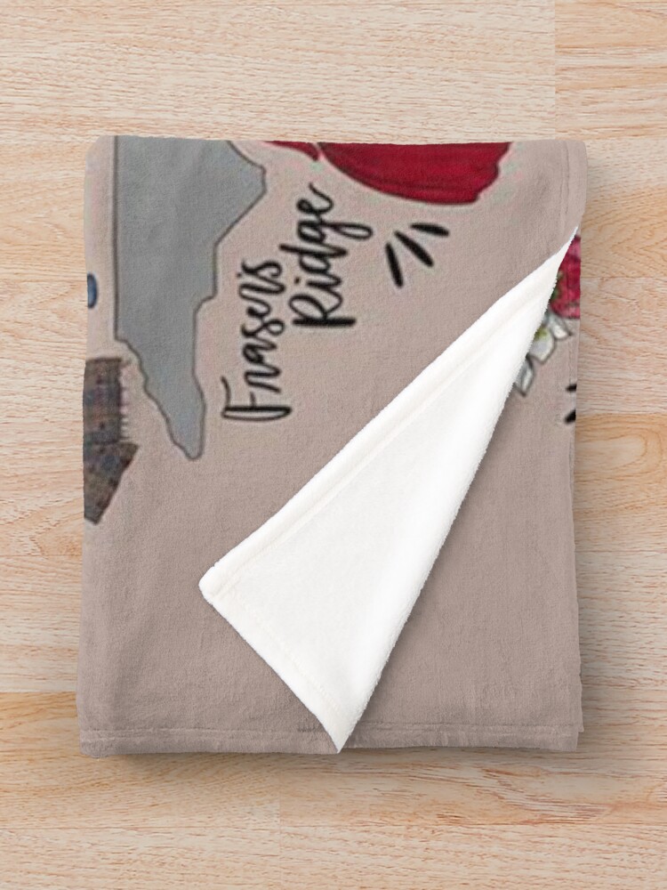 Alternate view of Outlander in Typography Throw Blanket