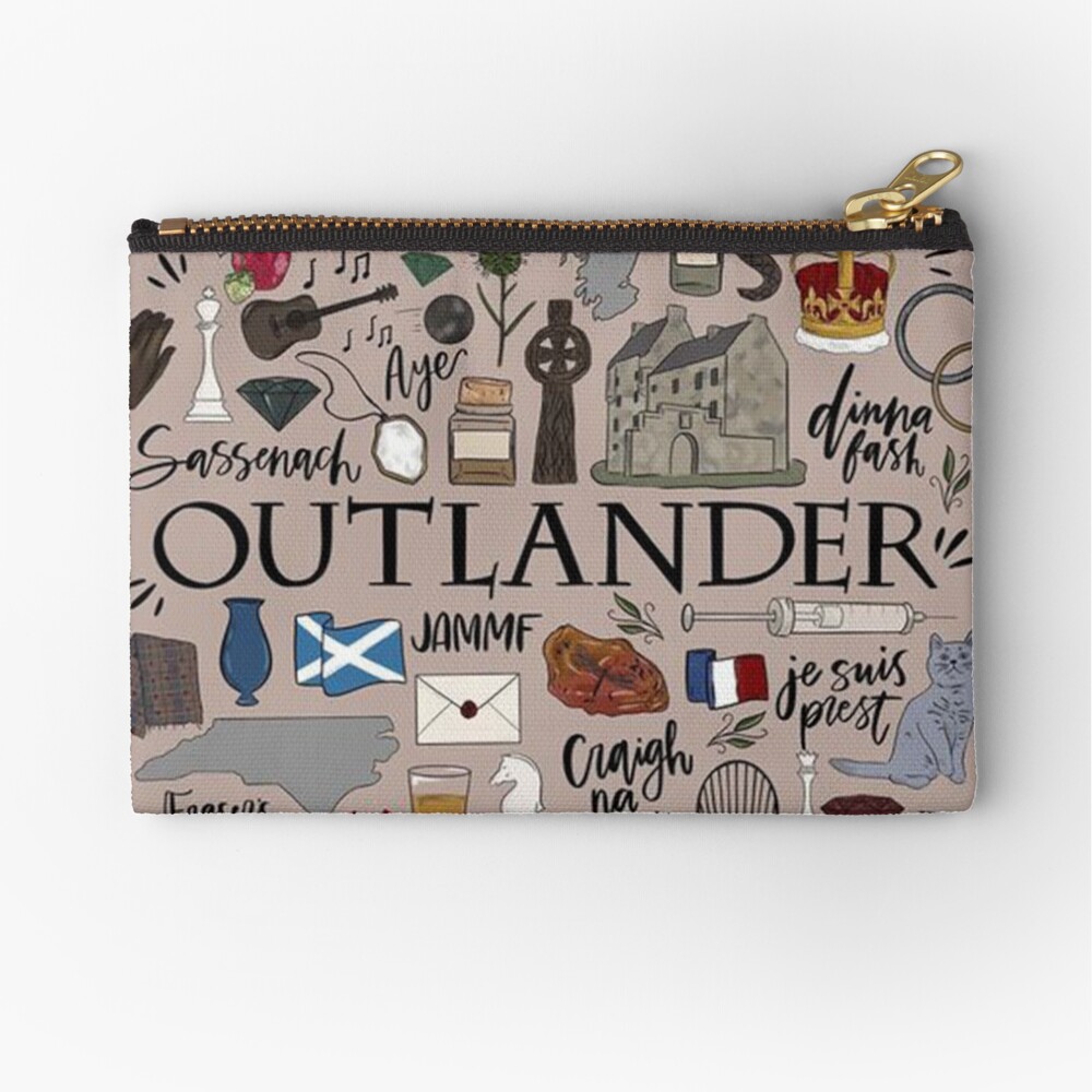Outlander in Typography Zipper Pouch