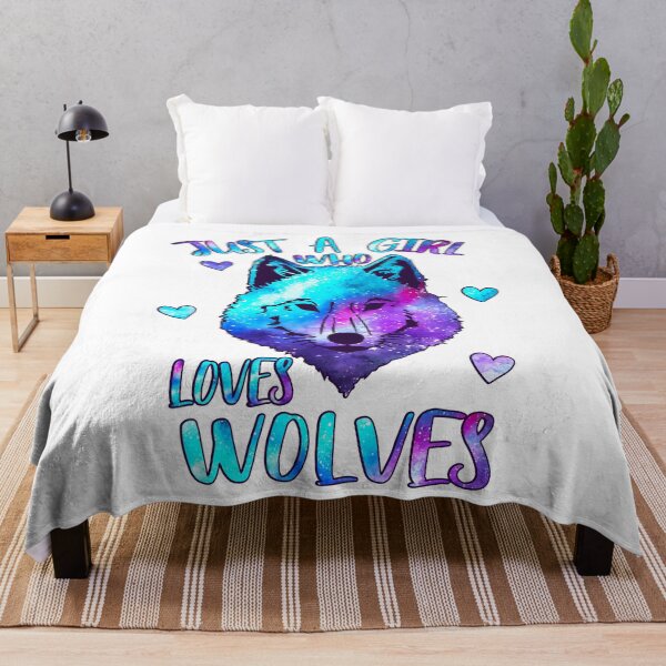Item preview, Just a girl who loves Wolves designed and sold by PrettyPittie Shop.