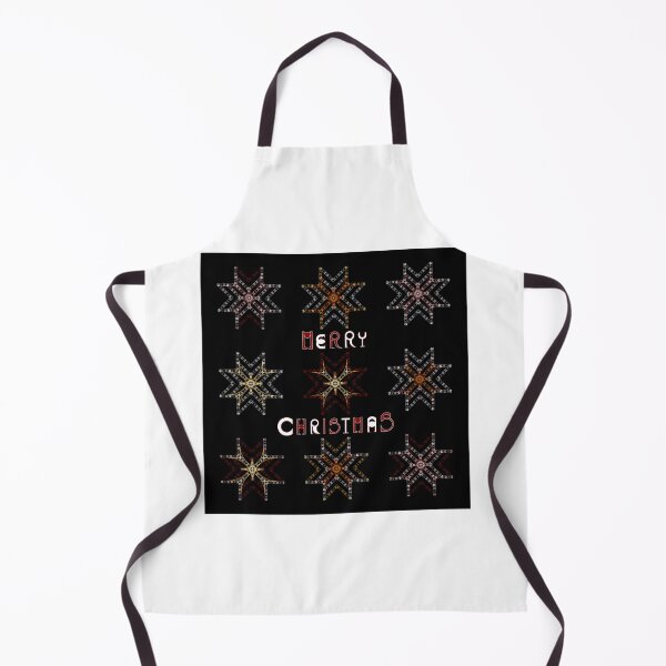 Item preview, Merry Christmas With Stars - Geometric stars - Handmade letters - Colorful - Black Background designed and sold by BDLVandFriends.