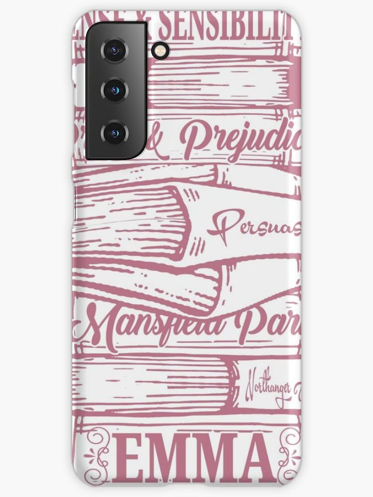 Jane Austen Vintage Book Club Mr. Darcy & Lizzy Fans Literary Pride and  Prejudice Gifts | Samsung Galaxy Phone Case