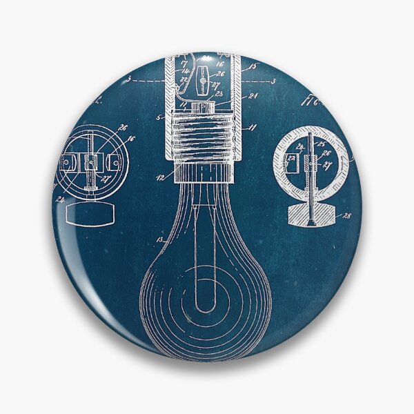 Item preview, Blueprint Light Bulb Patent designed and sold by JoolyA.