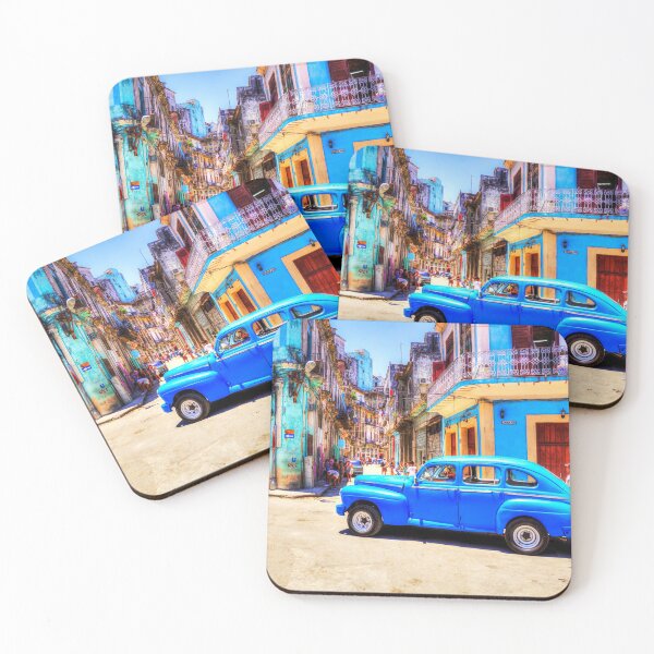 Item preview, Blue Car, Consulado, Havana, Cuba  designed and sold by Paul Thompson Photography.
