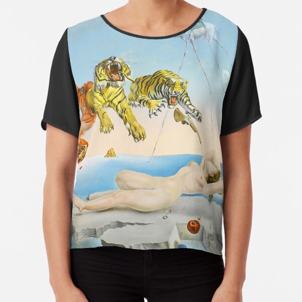 Dream Caused by the Flight of a Bee around a Pomegranate by Salvador Dalí Chiffon Top