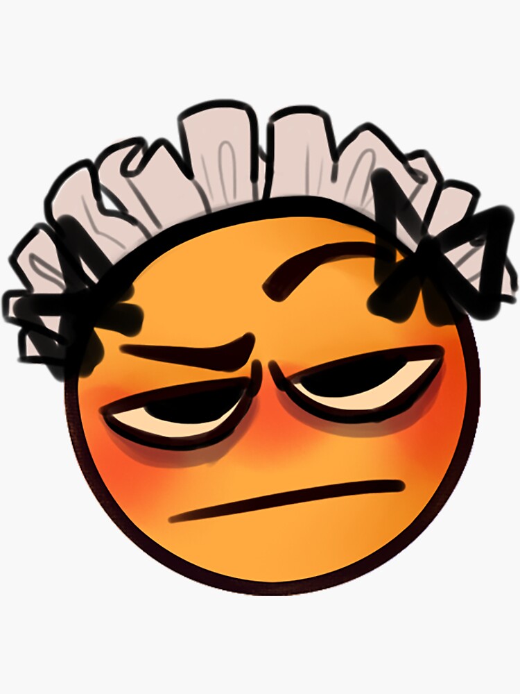 "emaid emoticon emoji maid" Sticker by Commortalis Redbubble