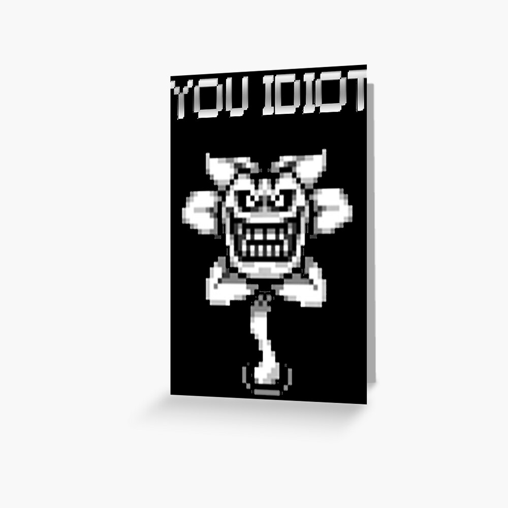 Undertale Flowey You Idiot Speech Bubble - Sans - Sticker