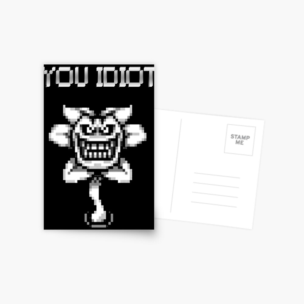 Undertale Flowey You Idiot Speech Bubble - Sans - Sticker