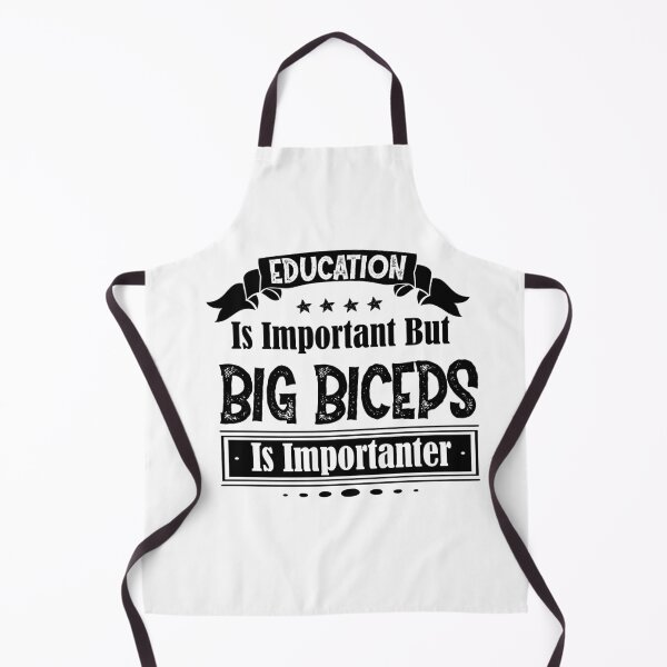 Item preview, Education Is Important But Big Biceps Is Importanter wourkout motivation quotes designed and sold by Stella Clue.