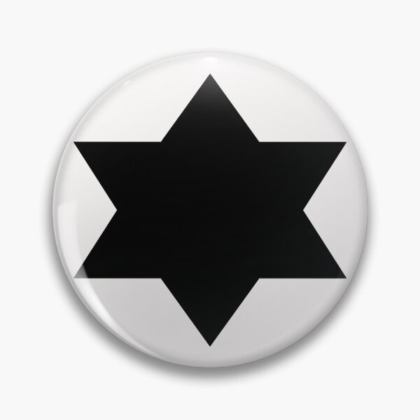 Item preview, Black 6 pointed Star on White designed and sold by Greenwood2112.