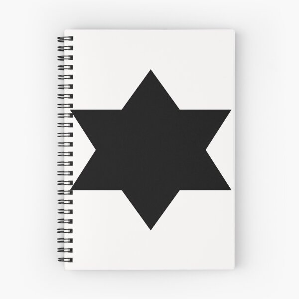 Item preview, Black 6 pointed Star on White designed and sold by Greenwood2112.