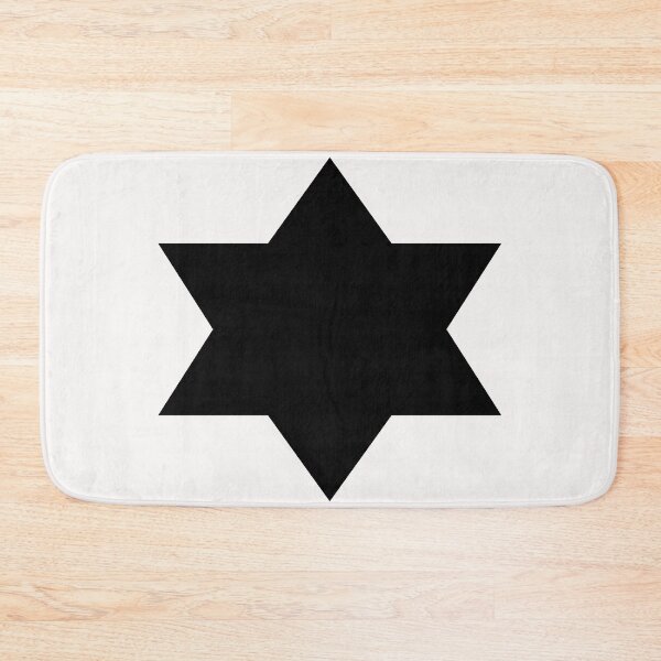 Item preview, Black 6 pointed Star on White designed and sold by Greenwood2112.