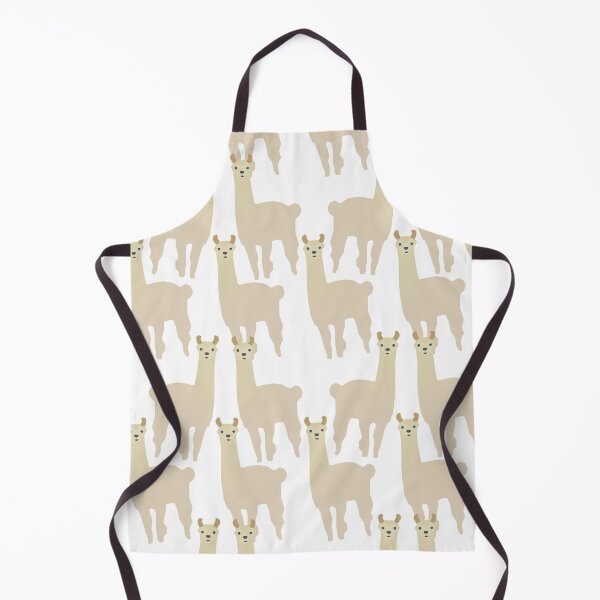 Item preview, Adorable Llama Pattern (on white) designed and sold by Davey's Designs.