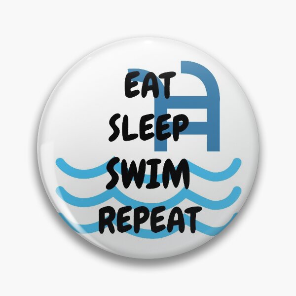 Item preview, Eat Sleep Swim Repeat Pool designed and sold by LuckyKermit.