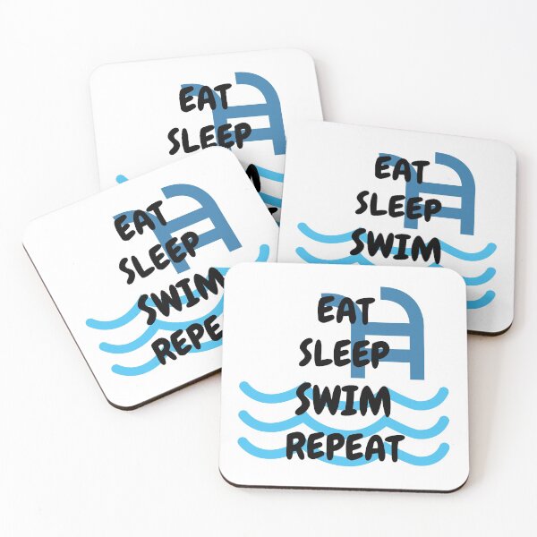 Item preview, Eat Sleep Swim Repeat Pool designed and sold by LuckyKermit.