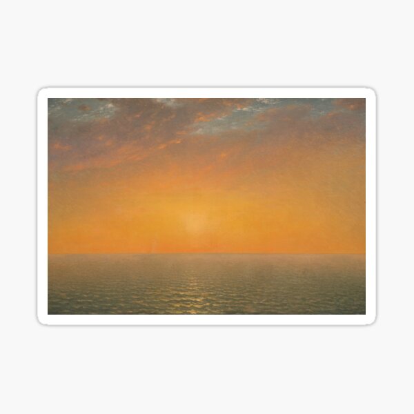Sunset on the Sea by John Frederick Kensett, 1872 Sticker