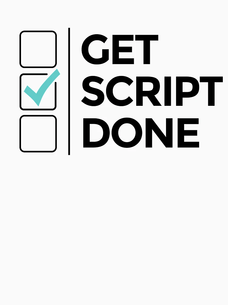 Thumbnail 4 of 4, V-Neck T-Shirt, Get Script Done designed and sold by scriptblast.