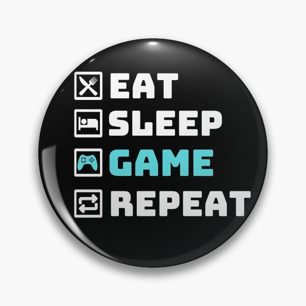 Item preview, Eat Sleep Game Repeat - Professional Gamers and Hard Core Game Lovers Essential Design designed and sold by OneandHalf.