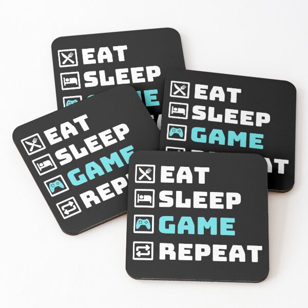 Item preview, Eat Sleep Game Repeat - Professional Gamers and Hard Core Game Lovers Essential Design designed and sold by OneandHalf.