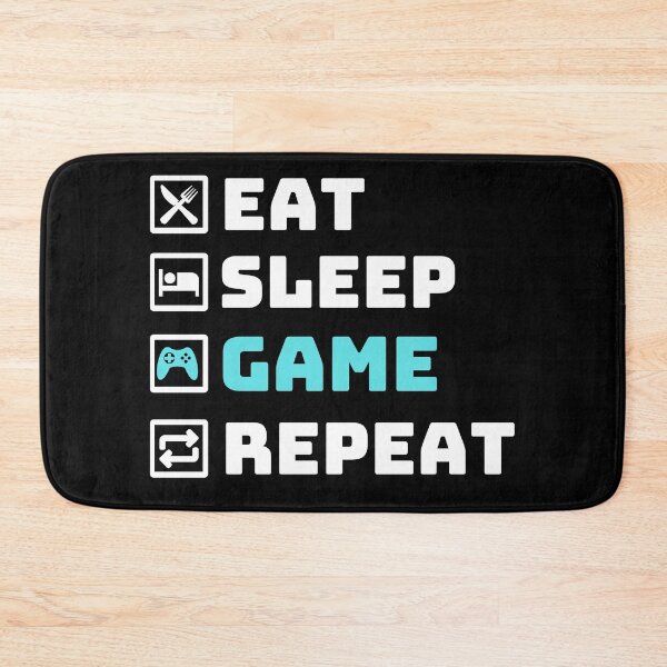 Item preview, Eat Sleep Game Repeat - Professional Gamers and Hard Core Game Lovers Essential Design designed and sold by OneandHalf.