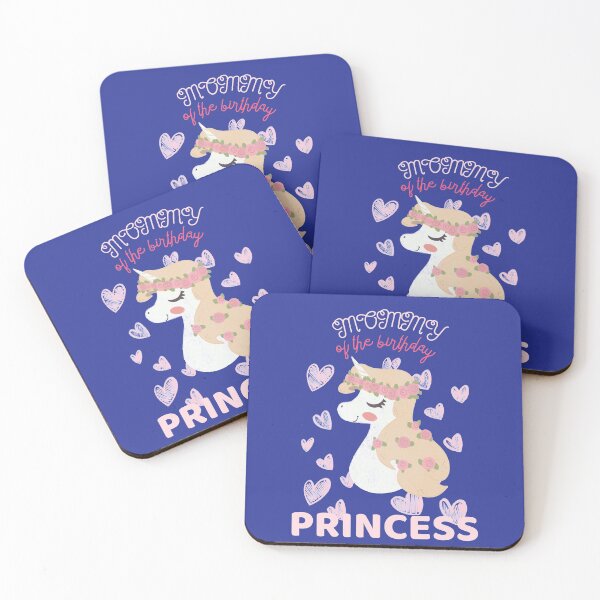 Item preview, Mommy of the birthday princess unicorn designed and sold by dreamofdenim.