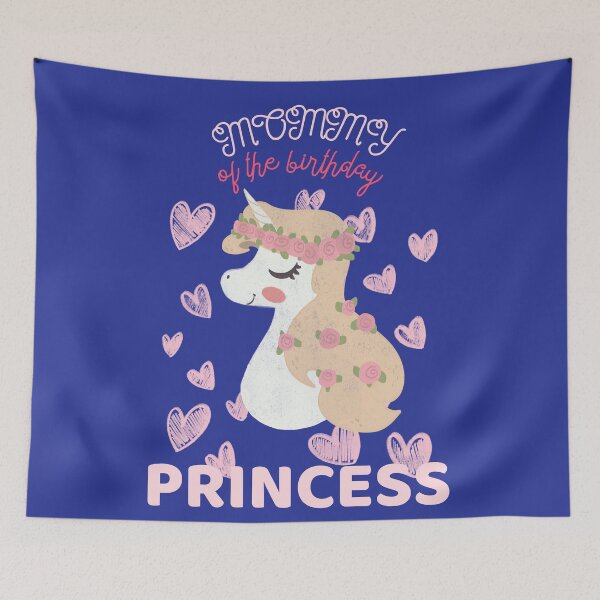 Item preview, Mommy of the birthday princess unicorn designed and sold by dreamofdenim.