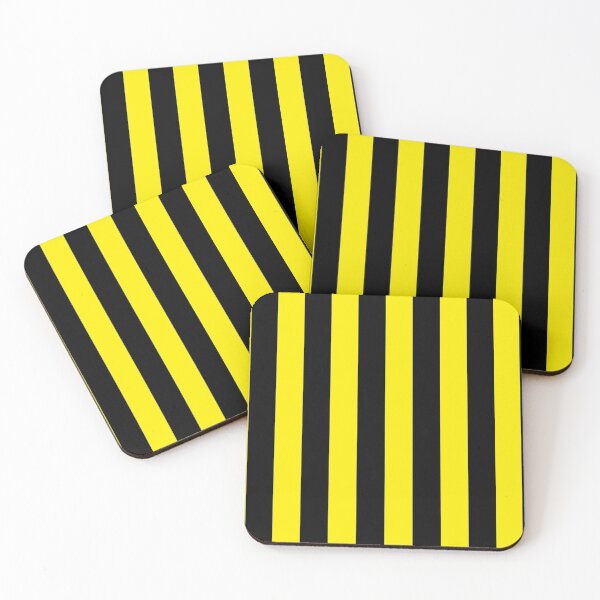 Item preview, Black & yellow team colours (stripes) designed and sold by NiceEggThreads.