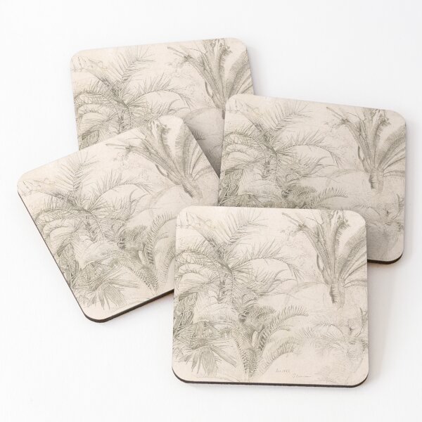 Item preview, Vintage Palm Tree Sketch Drawing, 1855 designed and sold by Vintage Wall Art.
