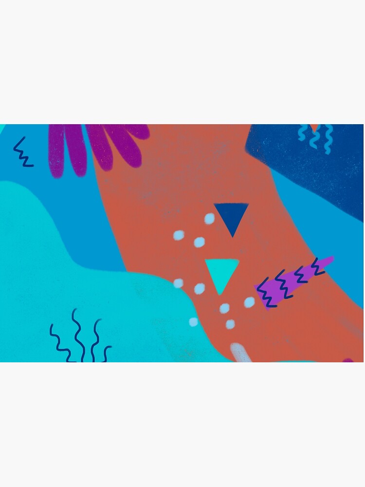 Thumbnail 4 of 4, Zipper Pouch, Colorful Illustration of Sea Life designed and sold by Luisina Salce.