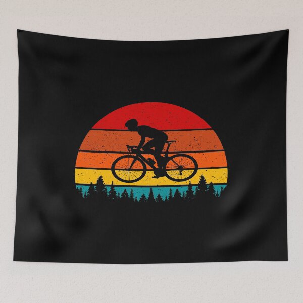 Aperçu de l'œuvre Rise and Grind - Cycliste - Forêt Vintage créée et vendue par HeatherPore.