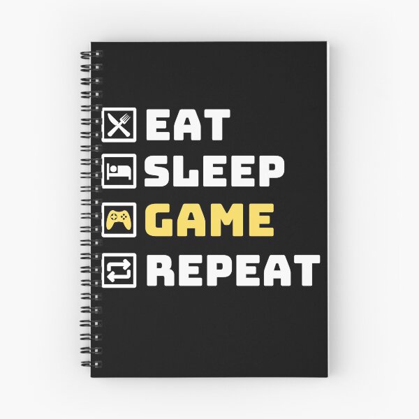Item preview, Eat Sleep Game Repeat - Game Lovers and Professional Gamers Gaming Essential Gift & Design designed and sold by OneandHalf.