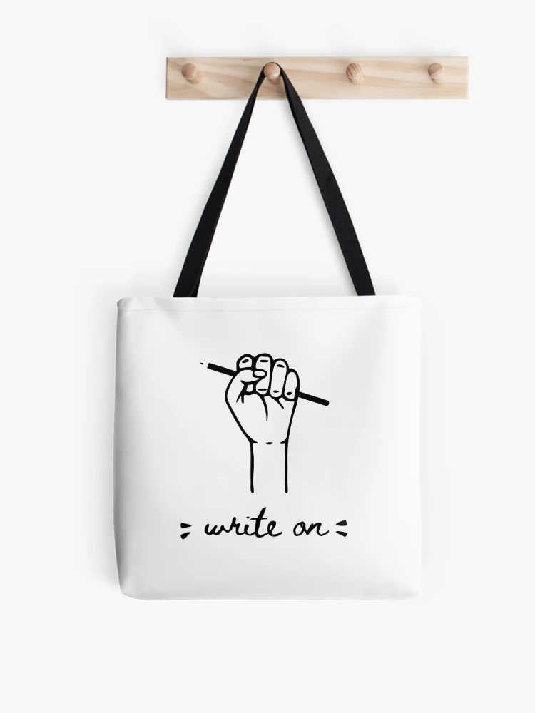 Thumbnail 1 of 2, Tote Bag, Write On designed and sold by scriptblast.