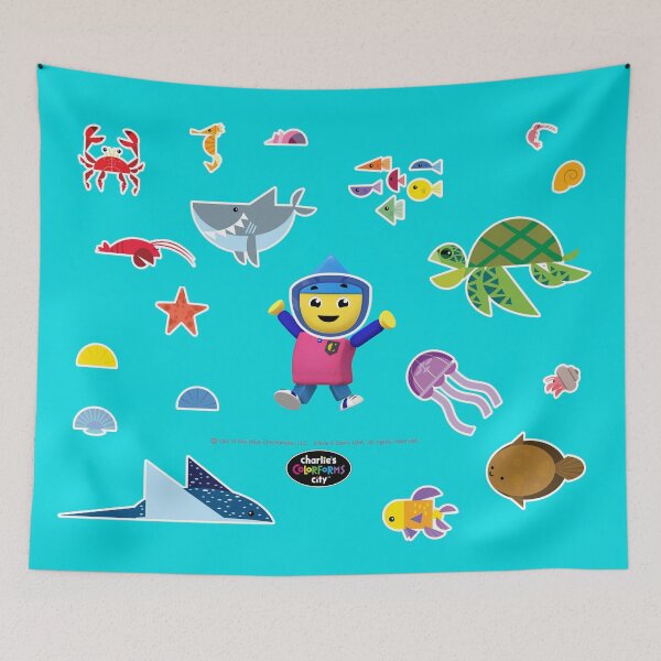 Item preview, Charlie Under Water with Sea Creatures designed and sold by PacificStreams.
