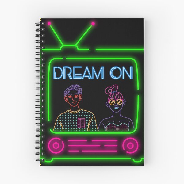 Item preview, DREAM ON Neon Glow Premium Design designed and sold by AdroitCorner.