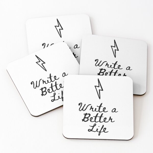 Item preview, Write a Better Life (Lightning Bolt) designed and sold by scriptblast.