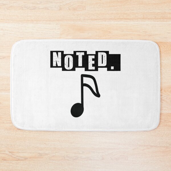 Item preview, Noted Semiquaver - White designed and sold by BusyMonkeys.