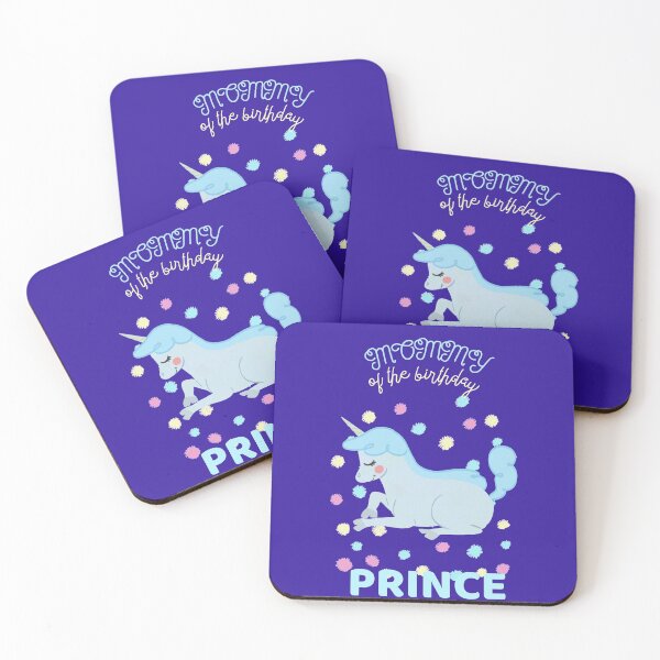 Item preview, Mommy of the birthday prince unicorn designed and sold by dreamofdenim.
